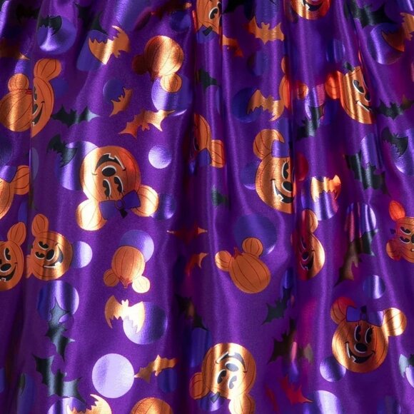 Disney Minnie Mouse Purple & Orange Witch Dress Halloween Costume -- Large 11/12 - Picture 6 of 11
